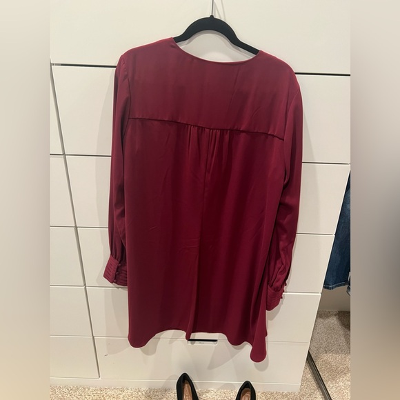 NWT burgundy shift dress. - Picture 6 of 7